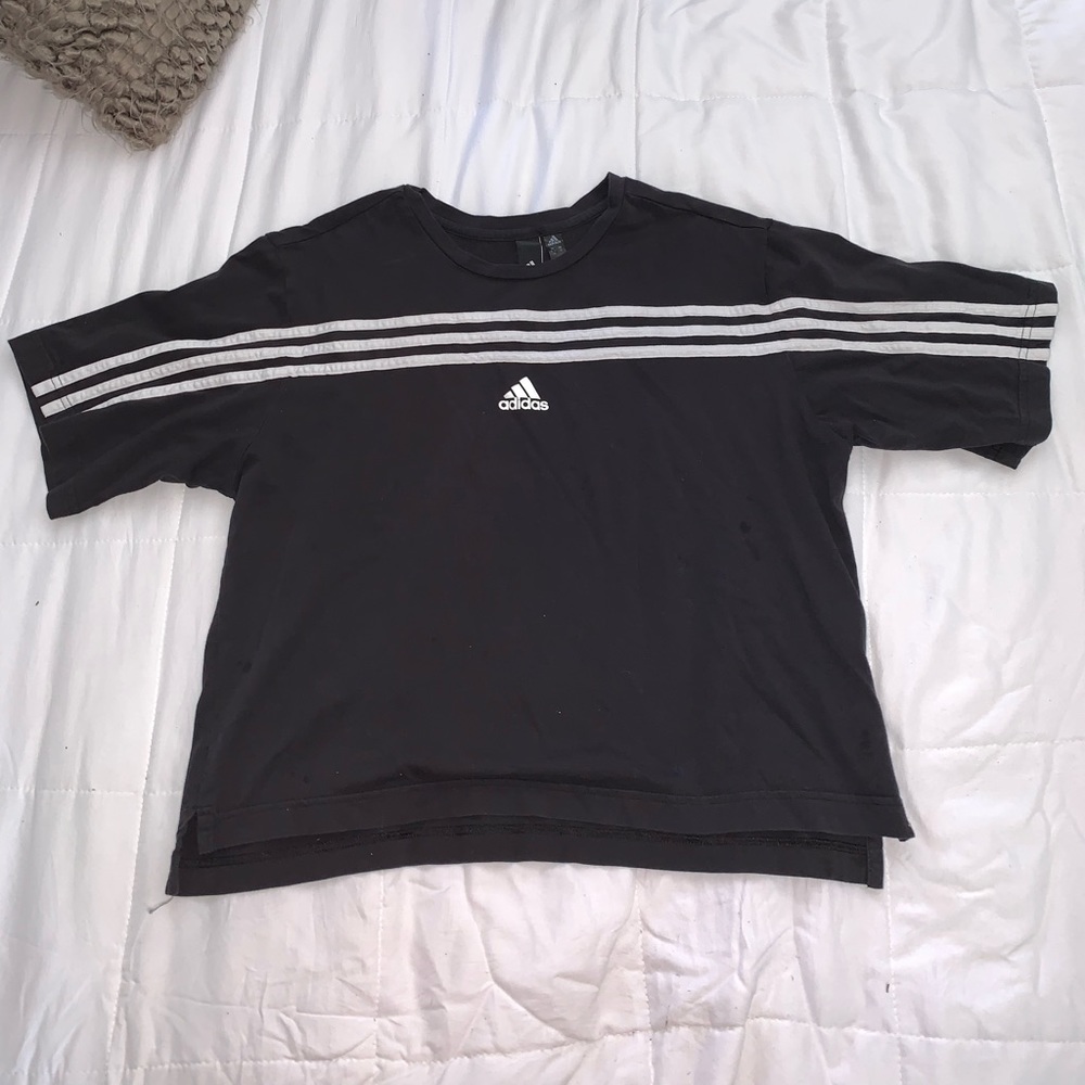 Adidas Three Stripped Crop T-shirt M